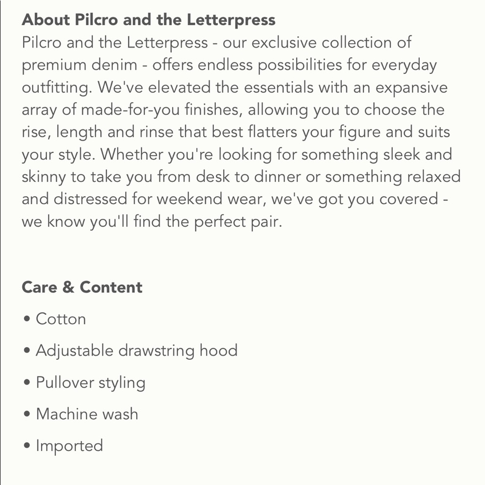 Anthropologie | PILCRO FLYNN HOODIE | XS - Picture 3 of 3
